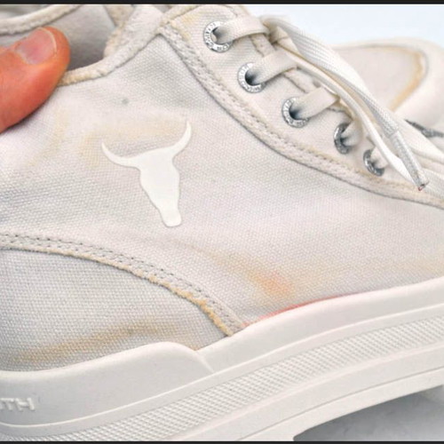 Windsor Smith white canvas platform shoes size 38 used