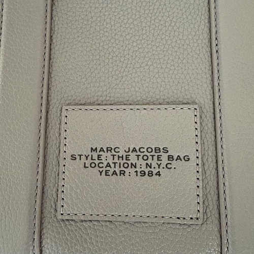 Marc Jacobs Small Leather Tote Bag, grey