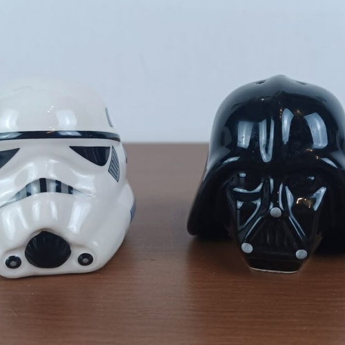 Star Wars Salt and Pepper Shakers used Darth Vader and Stormtrooper