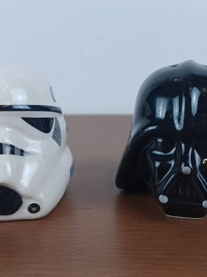 Star Wars Salt and Pepper Shakers used Darth Vader and Stormtrooper