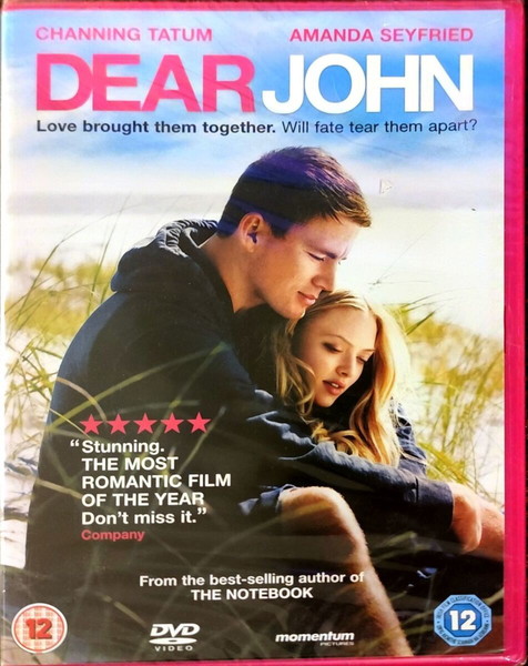 DVD DEAR JOHN ROMANCE MOVIE WITH CHANNING TATUM AND AMANDA SEYFRIED
