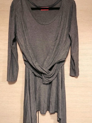 Grey wool dress deux pieces like new