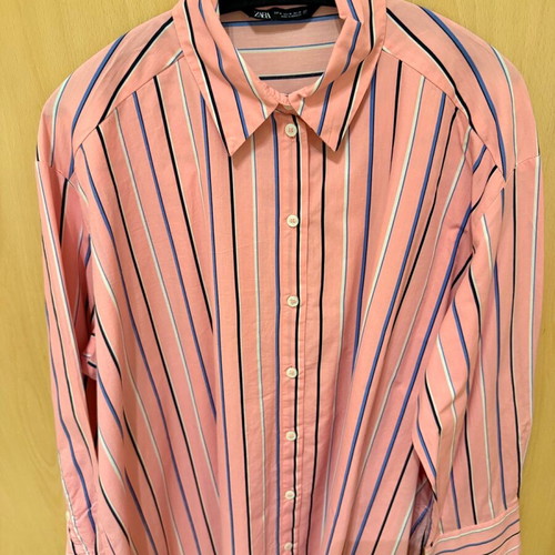 Zara oversize pink shirt like new size M