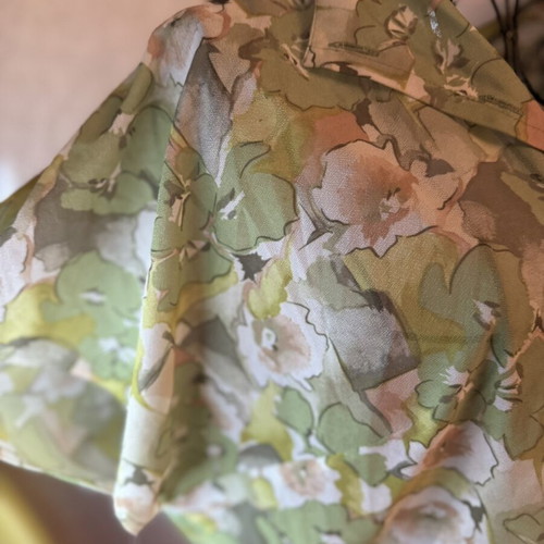 Floral blouse and skirt set, vintage romantic style
