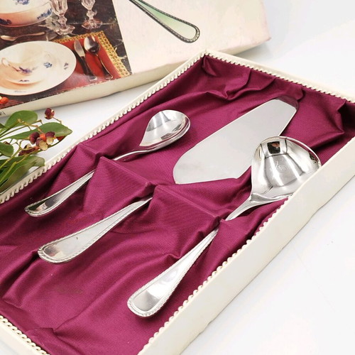 Klee Blatt-Rose German cutlery set used, stainless steel