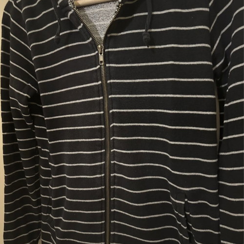 Naf Naf hoodie sweatshirt like new, size XS, black and white stripes