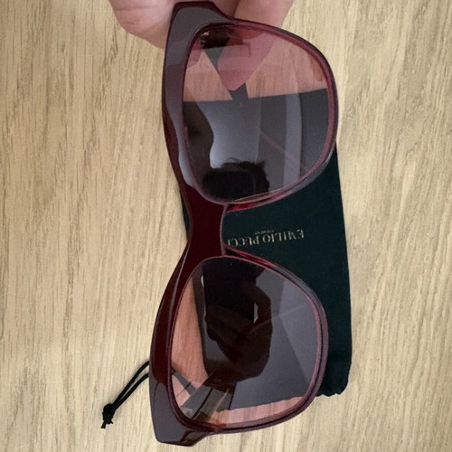 Emilio Pucci sunglasses new, burgundy