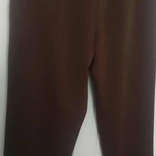 S Plus Size Brown Pants New with Elastic Waist and Pockets