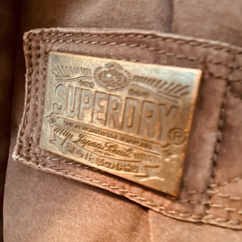 Superdry Academy Gilet brown size L like new