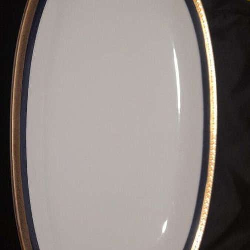 Bavarian porcelain platter like new with gold and blue decoration