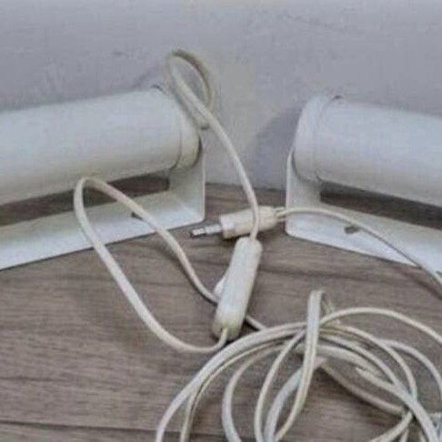 Ikea vintage white bed lamps, set of 5, E14 fitting