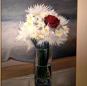 Πίνακας ζωγραφικής. Διαστάσεις 48cm x 59cm. Τιμή 129 ευρώ.