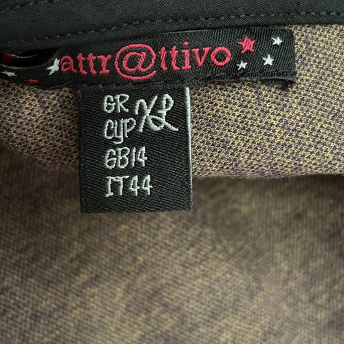 Attrattivo mini dress size 44 like new, black and purple
