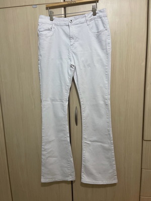 White stretch jeans used, size XXL 44