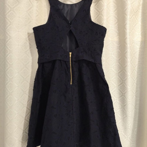 Dark blue dress H&M like new, cotton, size L