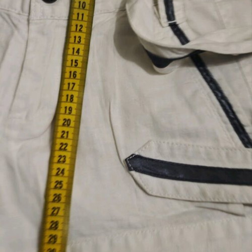 Diesel women's shorts like new, white with black details and belt