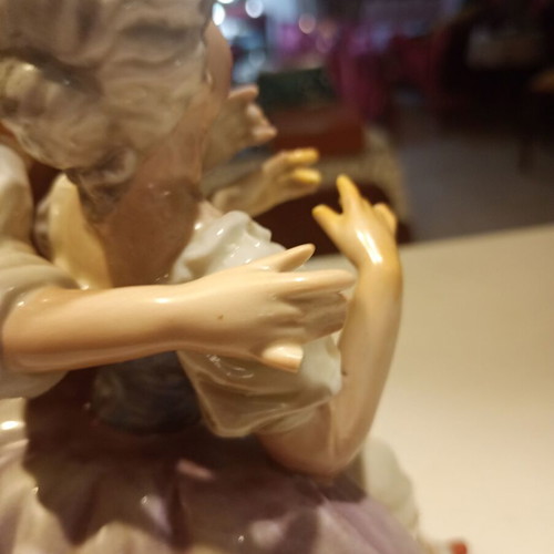 Porcelain figurine like new, German porcelain with GDR crown mark