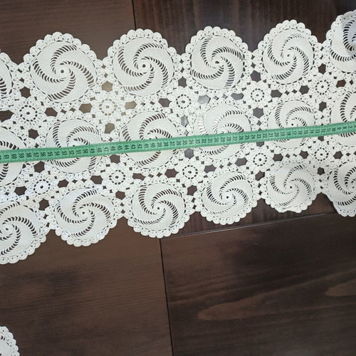Handmade vintage trousseau set of 5 pieces, like new, crochet cotton
