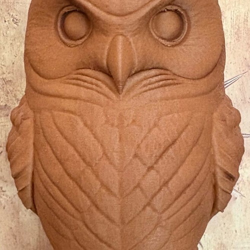 Decorative Owl 15cm like new, minimal rustic style