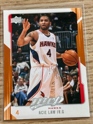 Κάρτα Acie Law IV Atlanta Hawks NBA Upper Deck 2008-09 σαν καινούργιο