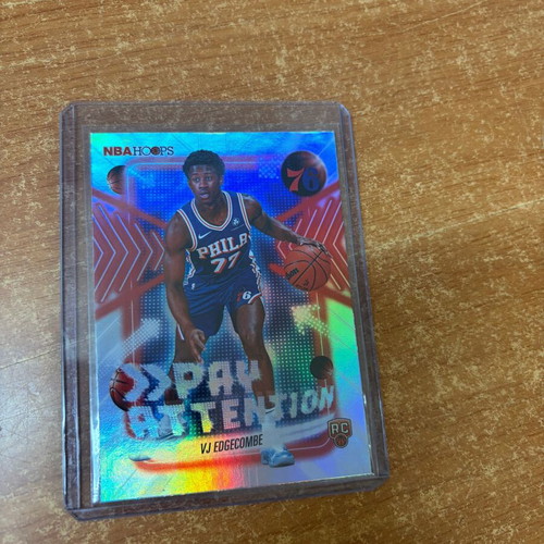 VJ Edgecombe 2025-26 Topps NBA Hoops Refractor Pay Attention RC new