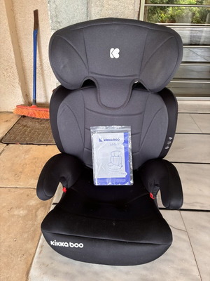 Kikka Boo Καθισματάκι Αυτοκινήτου Booster Amaro 15-36 kg με Isofix σαν καινούργιο, μαύρο