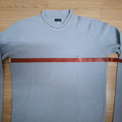 Armani Jeans men's cotton sweater turquoise XL like new