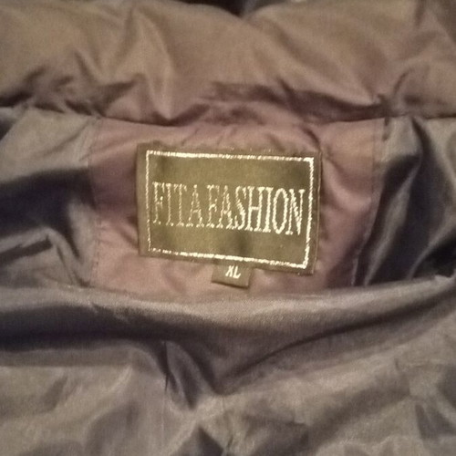Unisex jacket with fur hood used, black, size XL