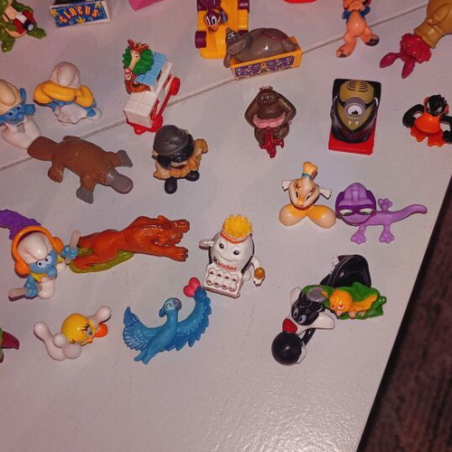 Various toys like new from Kinder surprise and others