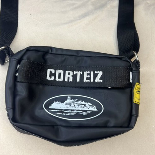 Black men's crossbody bag