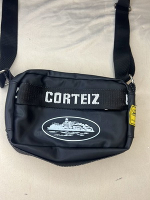 Black men's crossbody bag