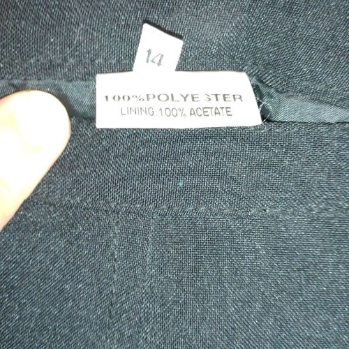 Skirt from England used, black, size 14, with side slit