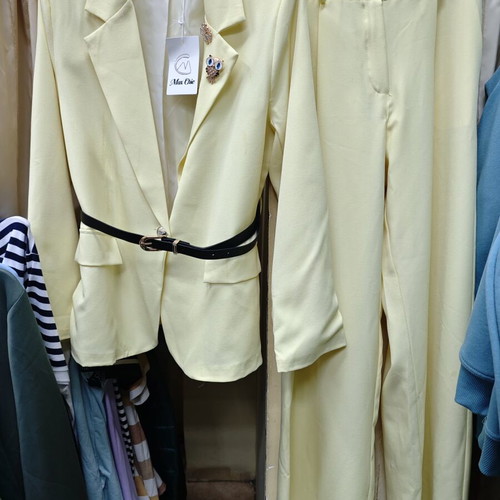 Yellow women's suit new, one size