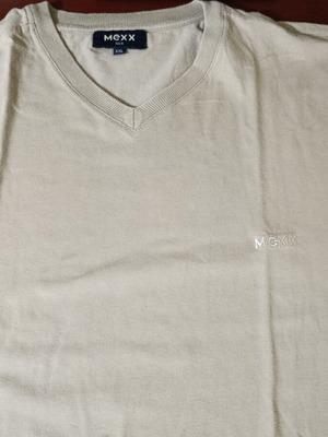 Mexx men's t-shirt used, cotton, size XXL, dark beige