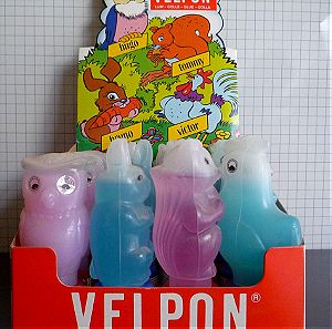 Κολλες Ζωακια Velpon του 1986 (4 τεμαχια)