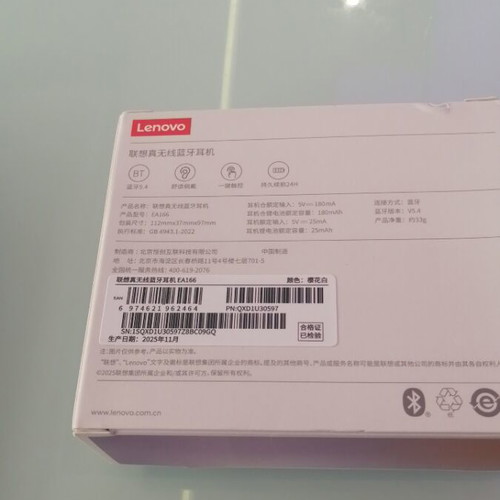Lenovo True Wireless Bluetooth Headphones EA166 new