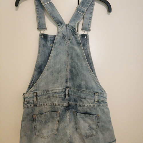 Stradivarius denim shorts salopette size 38 like new