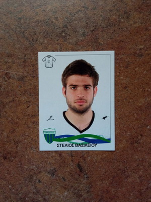 Panini Superleague Greece 2009-2010 Sticker No166 Stelios Vasileiou new