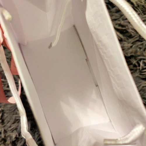 Gift bag with pink ribbon new