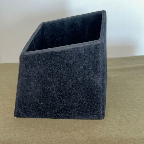 Silver 925 office holder with velvet and embossed Greek meander