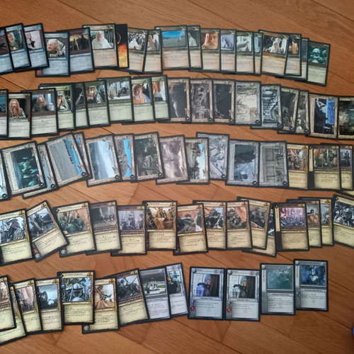 Lord of the Rings cards new, Theoden and Eomer decks with rare gold cards