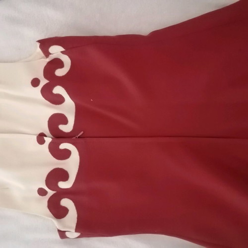 Dress with jacket like new, thin wool, brick red to red color