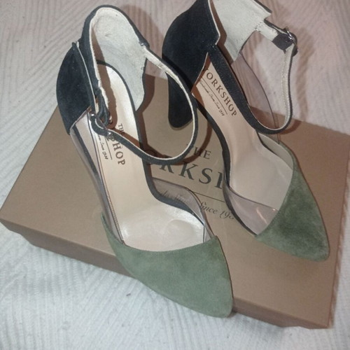 The Workshop leather pumps new with ankle strap size 36