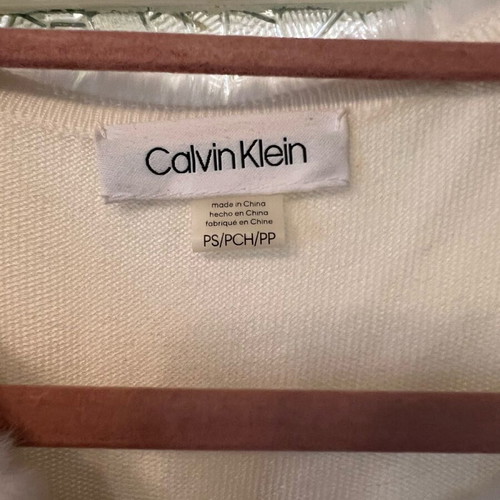 Calvin Klein coat XS white like new