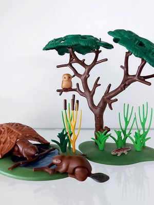 Playmobil μεγάλο δέντρο με κάστορες No12 μεταχειρισμένο