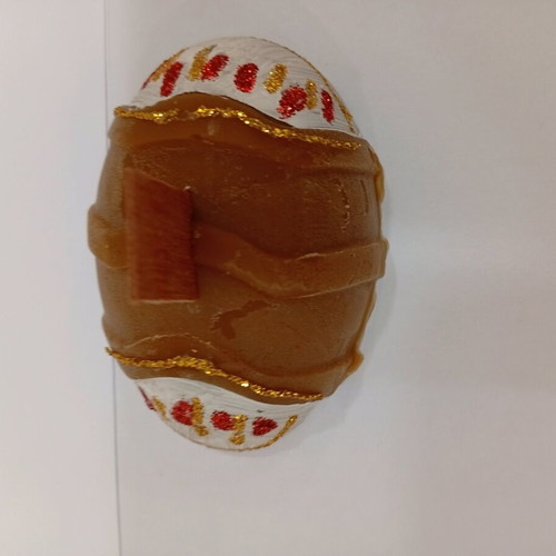Handmade Easter beeswax tealight candle egg new