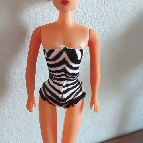 Barbie OOAK swimsuit inspired by Barbie's first swimsuit new