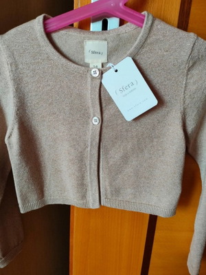 Sfera girls' bolero, gold, size 5-6 years