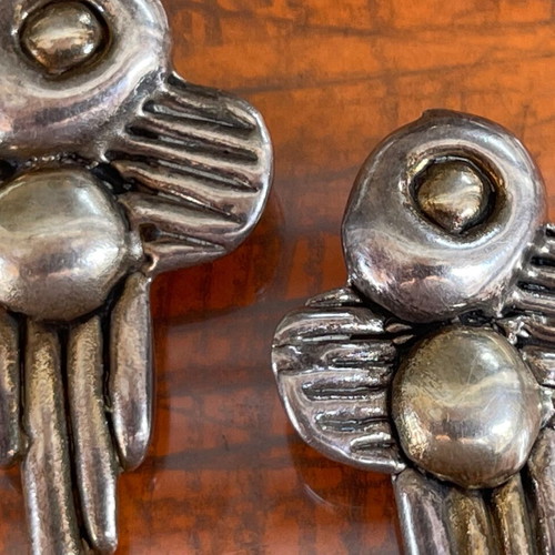 Antique Branded Silver Earrings 925 Used