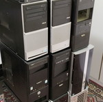 Computer cases like new, set of 10 empty